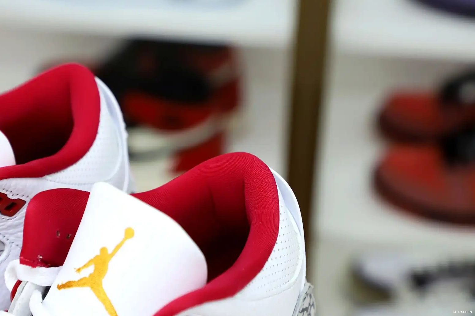 Cardinal  Red(CT8532-126） Air Jordan Retro 3 Kimikick 0627